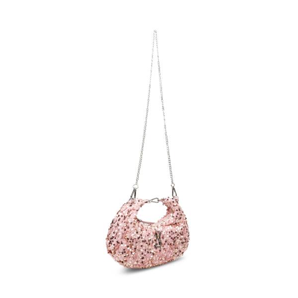 Bolsas Crossbody Steve Madden Bbrenda Sequins Blush Feminino Rosa | SM-928KT