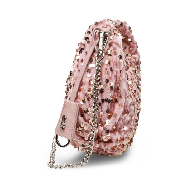 Bolsas Crossbody Steve Madden Bbrenda Sequins Blush Feminino Rosa | SM-928KT