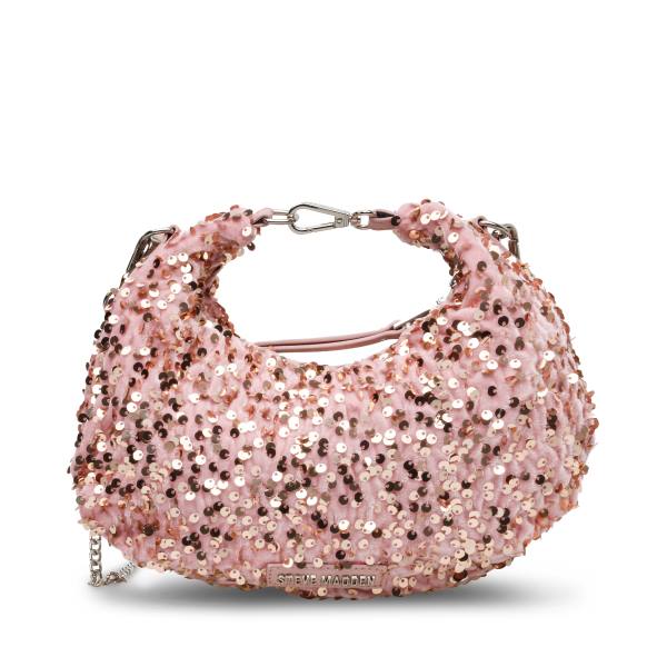 Bolsas Crossbody Steve Madden Bbrenda Sequins Blush Feminino Rosa | SM-928KT