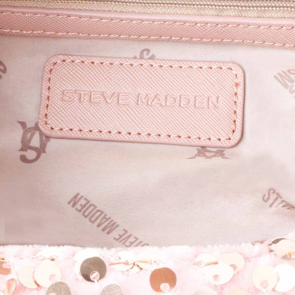 Bolsas Crossbody Steve Madden Bbrenda Sequins Blush Feminino Rosa | SM-928KT