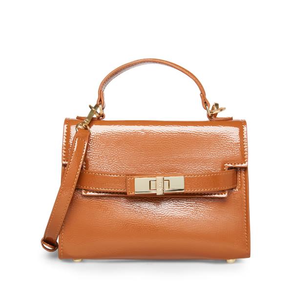 Bolsas Crossbody Steve Madden Bdignify Cognac Envernizados Feminino Marrom | SM-014YU