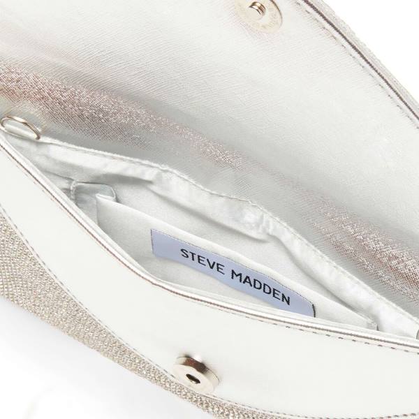 Bolsas Crossbody Steve Madden Bswagger Feminino Prateadas | SM-792AZ