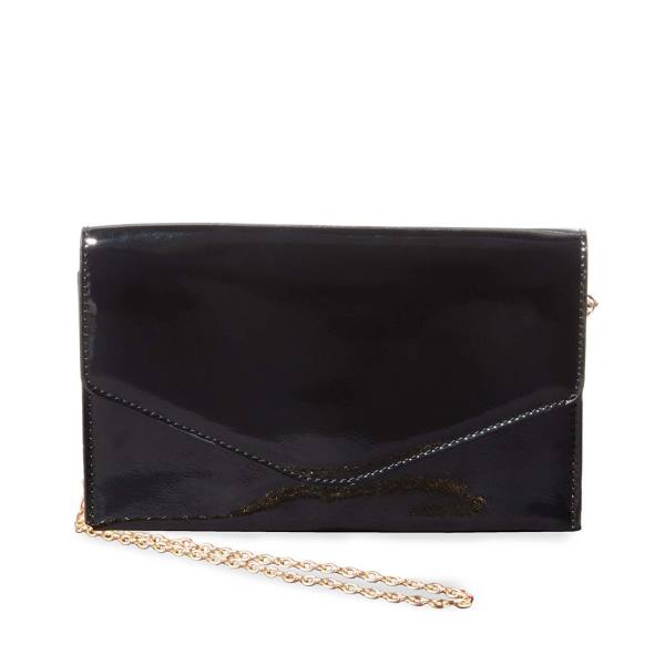 Bolsas De Mao Steve Madden Bworldly Envernizados Feminino Pretas | SM-710NR