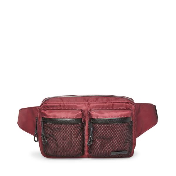 Bolsas De Mao Steve Madden Mesh Fanny Pack Burgundy Masculino Bordeaux | SM-450OP