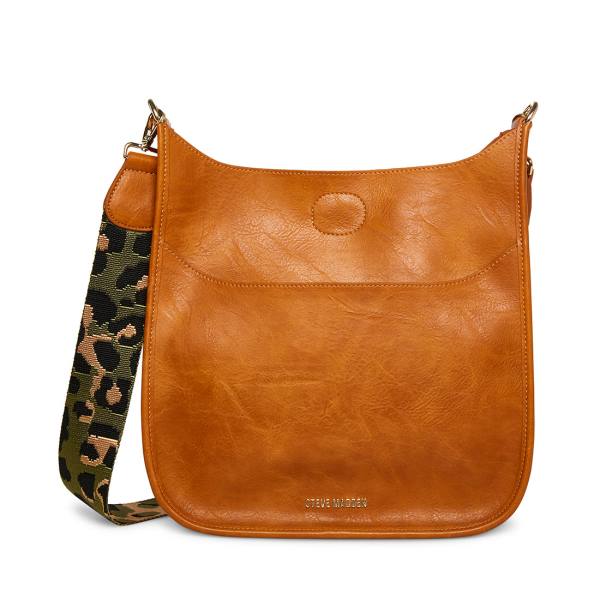 Bolsas De Ombro Steve Madden Brayaa Cognac Feminino Marrom | SM-438ZV