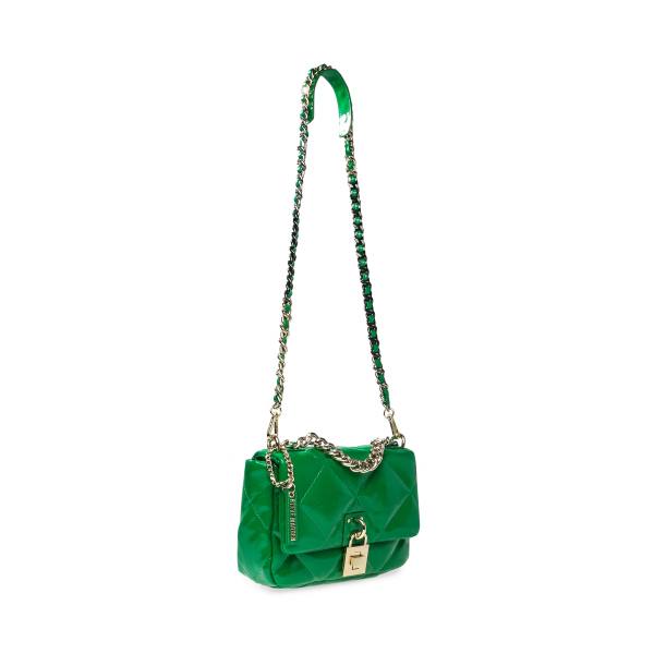 Bolsas De Ombro Steve Madden Bterra Envernizados Feminino Verdes | SM-146MZ