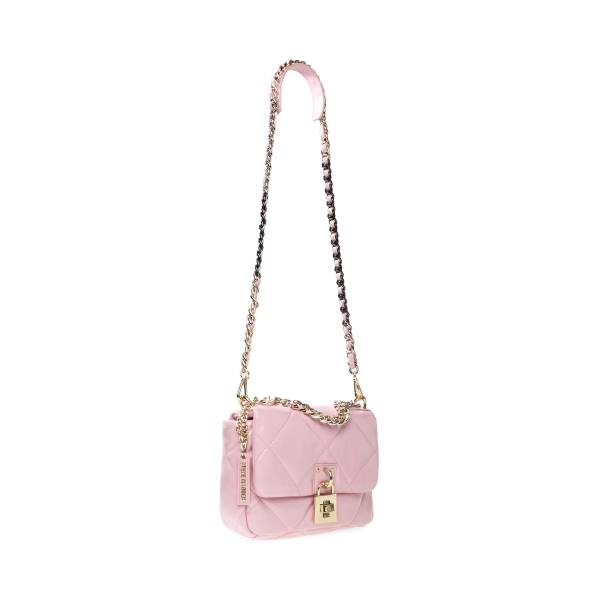 Bolsas De Ombro Steve Madden Bterra Envernizados Feminino Luz Rosa | SM-914WV