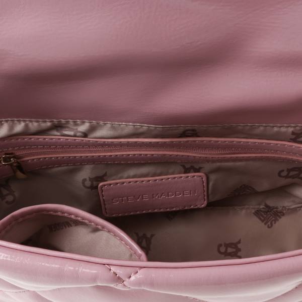 Bolsas De Ombro Steve Madden Bterra Envernizados Feminino Luz Rosa | SM-914WV