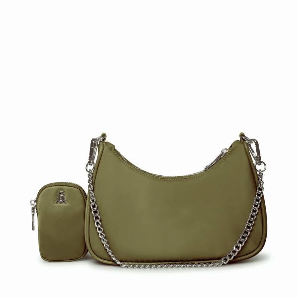 Bolsas De Ombro Steve Madden Bvital Feminino Verde Oliva | SM-418WC