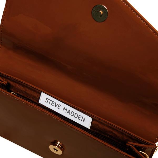 Bolsas De Ombro Steve Madden Bworldly Cognac Feminino Marrom Escuro | SM-392TZ