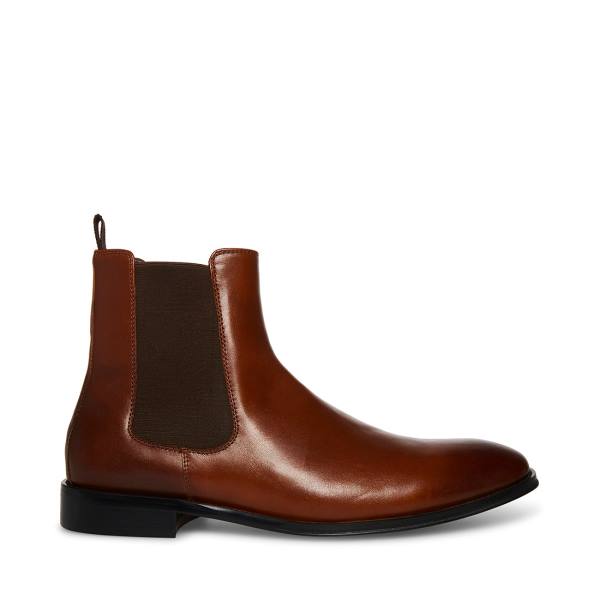 Botas Steve Madden Adamo Couro Masculino Marrom | SM-731LX