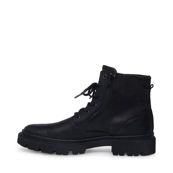 Botas Steve Madden Bridges Couro Masculino Pretas | SM-267YG