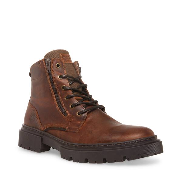 Botas Steve Madden Bridges Couro Masculino Marrom | SM-312MS