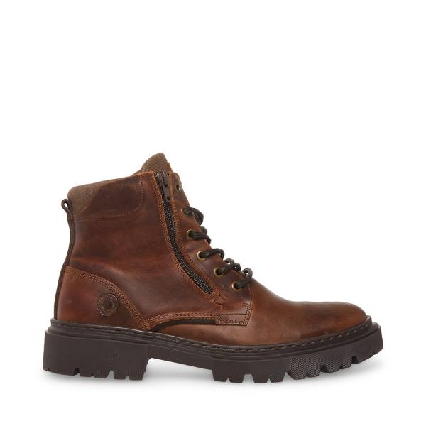 Botas Steve Madden Bridges Couro Masculino Marrom | SM-312MS