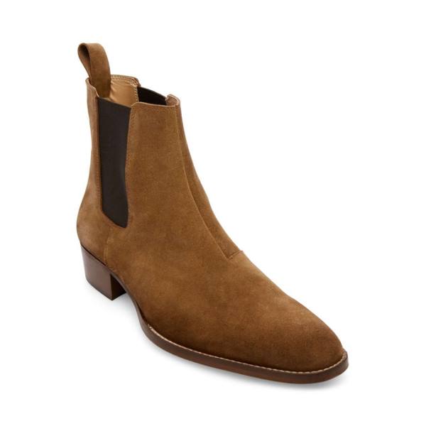 Botas Steve Madden Dex Tan Camurça Masculino Marrom | SM-915UO