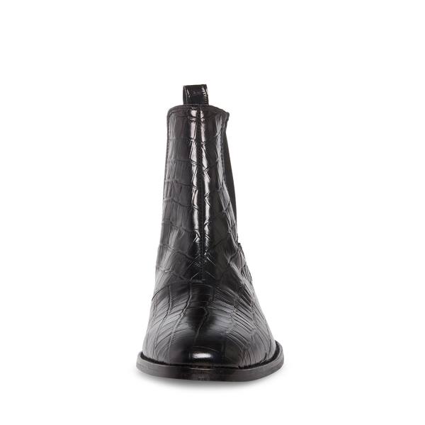 Botas Steve Madden Dex-c Crocodile Masculino Pretas | SM-840YF