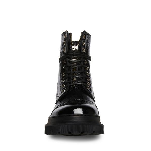 Botas Steve Madden Guard Envernizados Masculino Pretas | SM-376WK