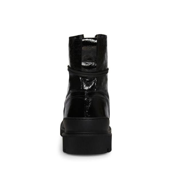 Botas Steve Madden Guard Envernizados Masculino Pretas | SM-376WK