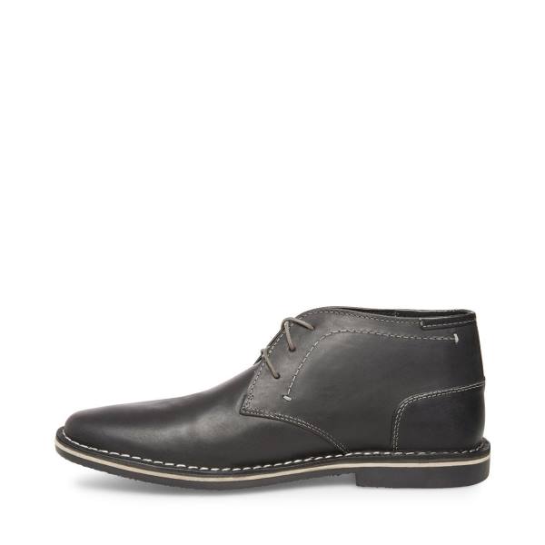 Botas Steve Madden Harken Couro Masculino Pretas | SM-529GY