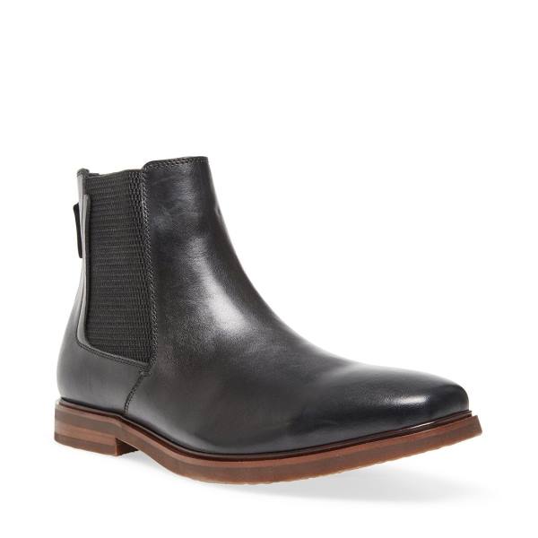 Botas Steve Madden Informor Couro Masculino Pretas | SM-390HO