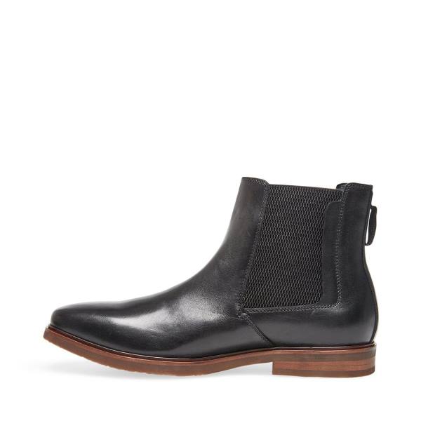 Botas Steve Madden Informor Couro Masculino Pretas | SM-390HO