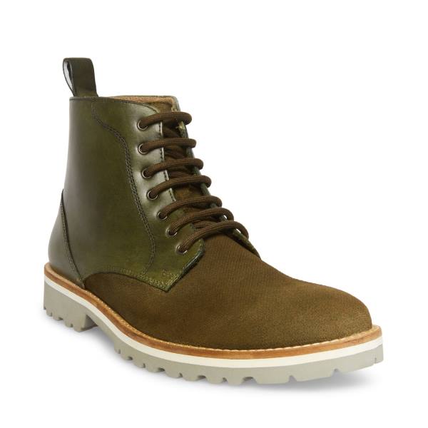 Botas Steve Madden Kamryn Masculino Caqui | SM-532BY