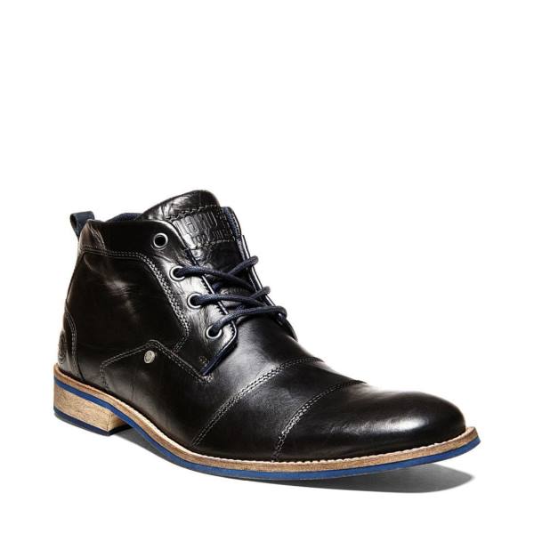 Botas Steve Madden Kramerr Couro Masculino Pretas | SM-508DN