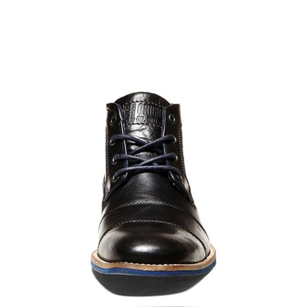 Botas Steve Madden Kramerr Couro Masculino Pretas | SM-508DN