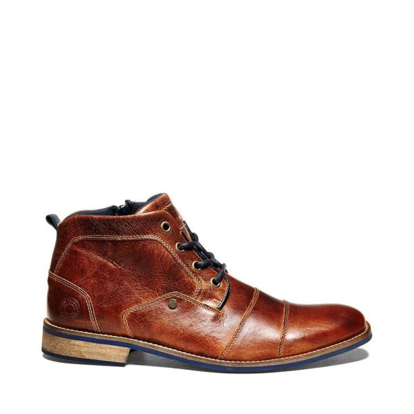 Botas Steve Madden Kramerr Tan Couro Masculino Marrom | SM-897YM