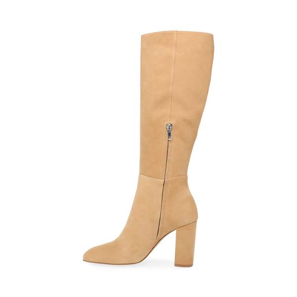 Botas Steve Madden Ninny Camel Camurça Feminino Marrom | SM-135DJ