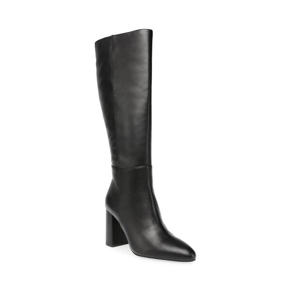 Botas Steve Madden Ninny Couro Feminino Pretas | SM-685KA