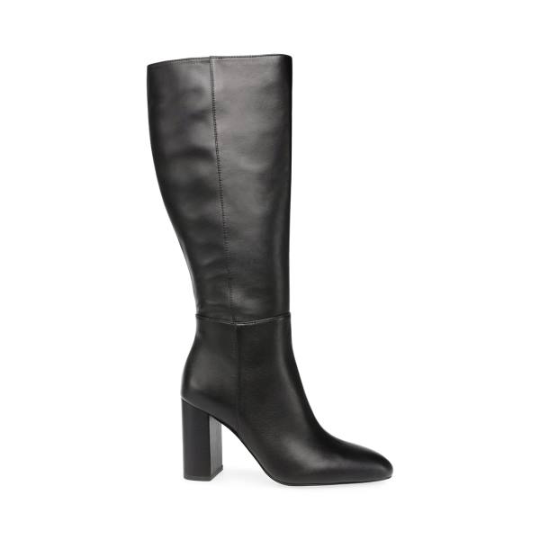 Botas Steve Madden Ninny Couro Feminino Pretas | SM-685KA