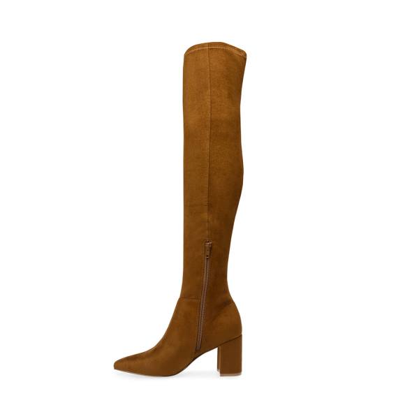 Botas Steve Madden Shaya Cognac Feminino Marrom | SM-790VG