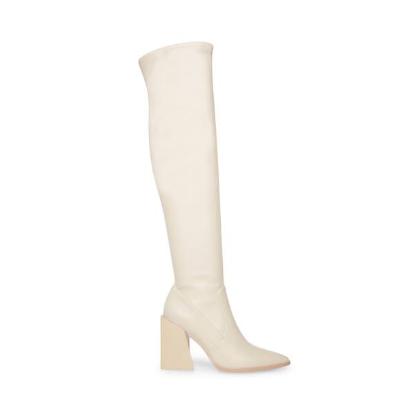 Botas Steve Madden Tanzee Bone Feminino Bege | SM-845LY