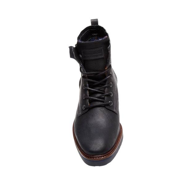 Botas Steve Madden Wellington Couro Masculino Pretas | SM-301KB