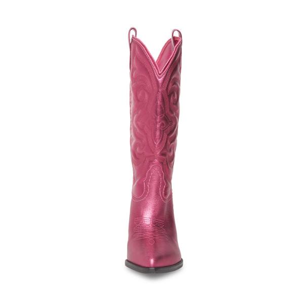 Botas Steve Madden West Metallic Feminino Rosa Metal | SM-490GT