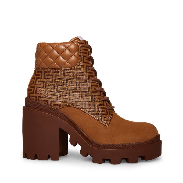 Botins Steve Madden Aryn Tan Feminino Marrom Multicoloridas | SM-325LZ