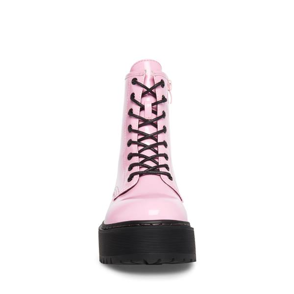 Botins Steve Madden Bettyy Envernizados Feminino Rosa | SM-123CK