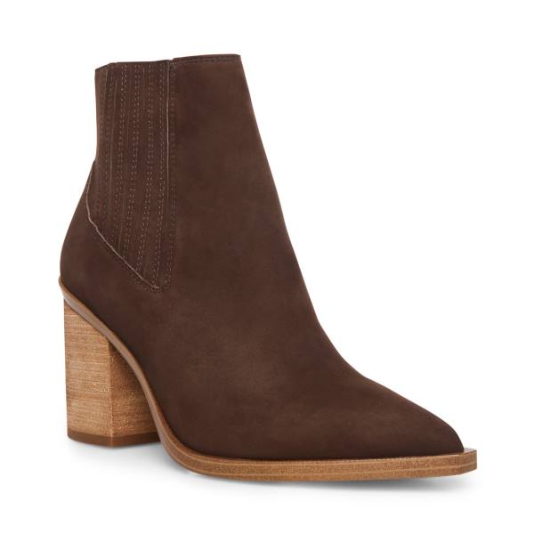 Botins Steve Madden Catreena Nubuck Feminino Marrom | SM-607TR