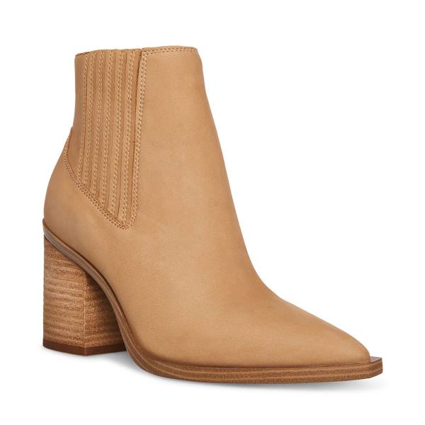 Botins Steve Madden Catreena Tan Nubuck Feminino Marrom | SM-072ZP