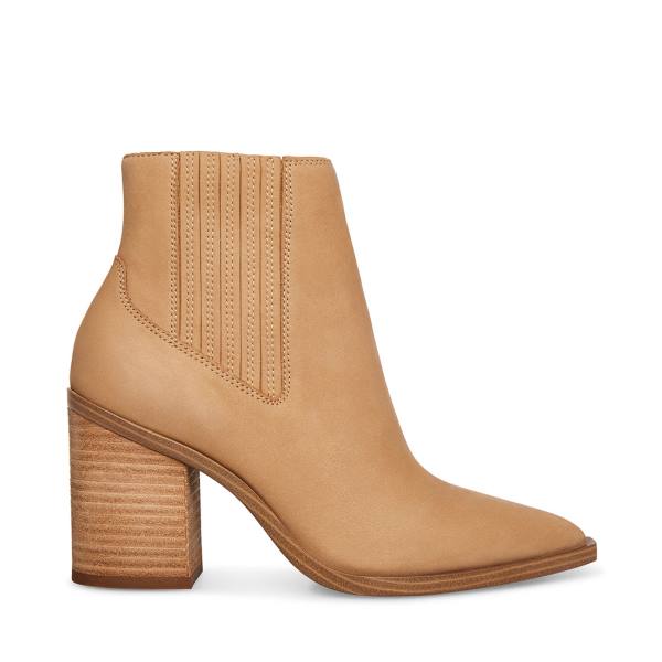 Botins Steve Madden Catreena Tan Nubuck Feminino Marrom | SM-072ZP