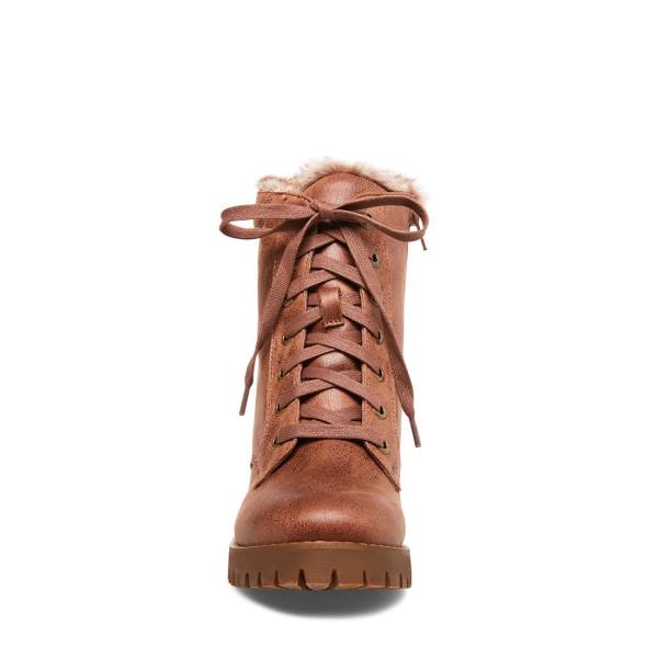 Botins Steve Madden Conforto Tan Feminino Marrom | SM-781TC