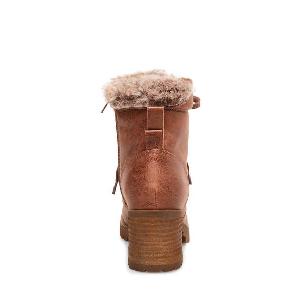 Botins Steve Madden Conforto Tan Feminino Marrom | SM-781TC