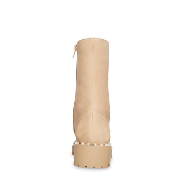 Botins Steve Madden Conrad Bone Nubuck Feminino Bege | SM-672JW