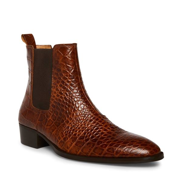 Botins Steve Madden Dex-c Crocodile Masculino Marrom | SM-601PV