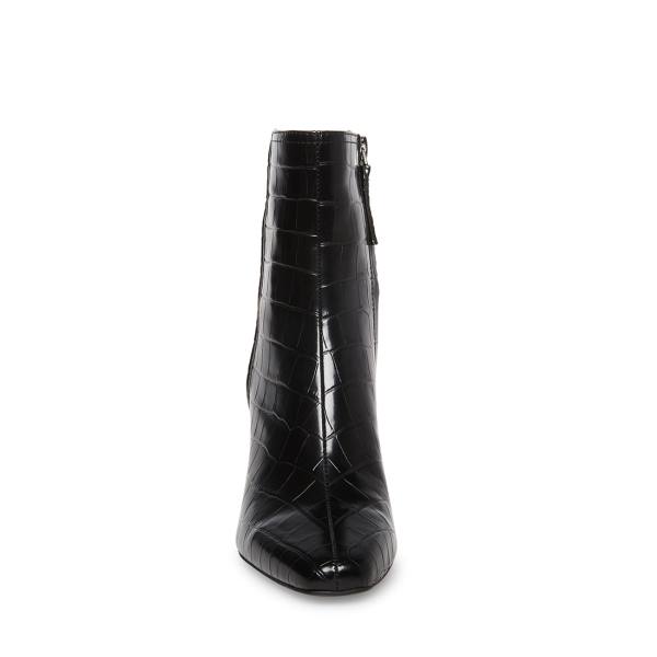 Botins Steve Madden Divine Crocodile Feminino Pretas | SM-860SY