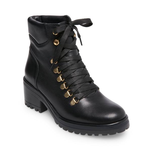 Botins Steve Madden Galway Couro Feminino Pretas | SM-387BX