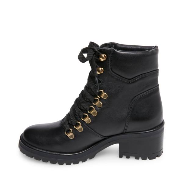 Botins Steve Madden Galway Couro Feminino Pretas | SM-387BX