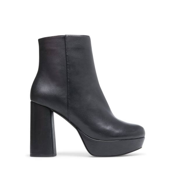 Botins Steve Madden Grate Couro Feminino Pretas | SM-238YJ