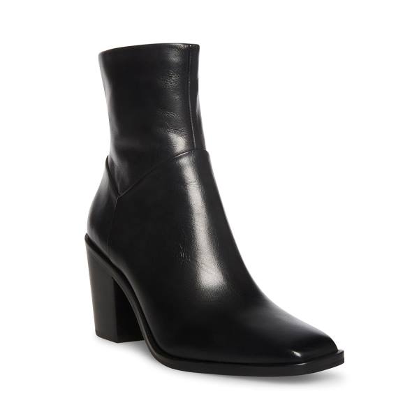 Botins Steve Madden Harmen Couro Feminino Pretas | SM-341IK